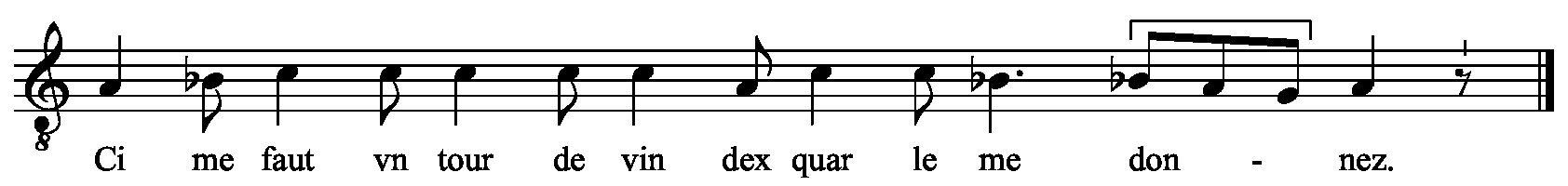Refrain musical notation